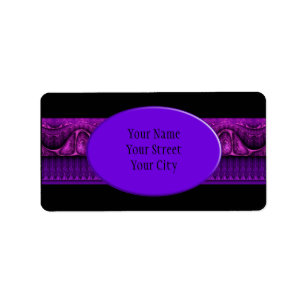Etiqueta Apófise Fractal Border ART - rosa violeta
