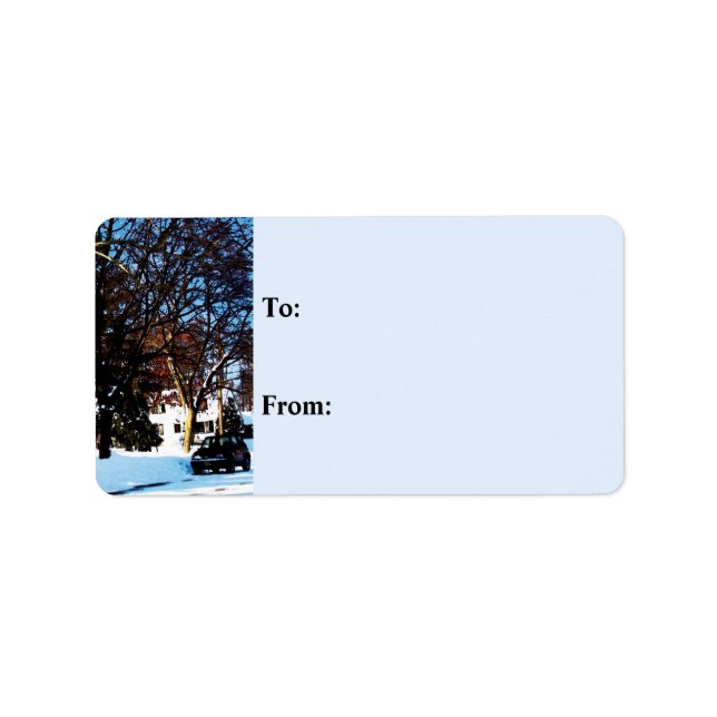 Etiqueta Após a tempestade de neve (Frente)