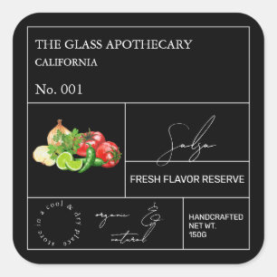 Etiqueta Apothecary Salsa
