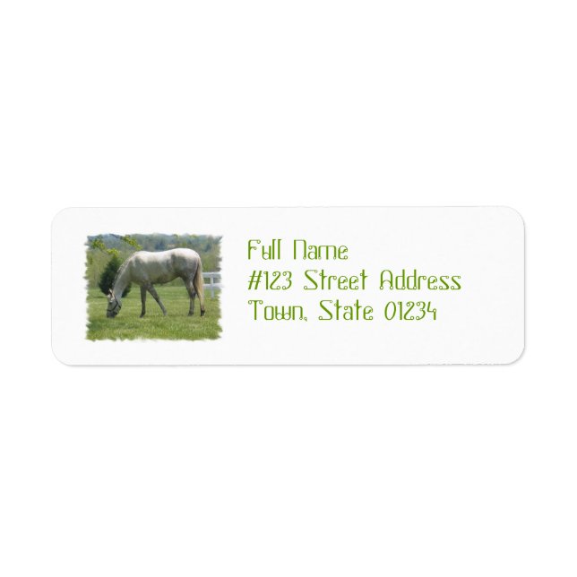 Etiqueta Appaloosa Grazing (Frente)