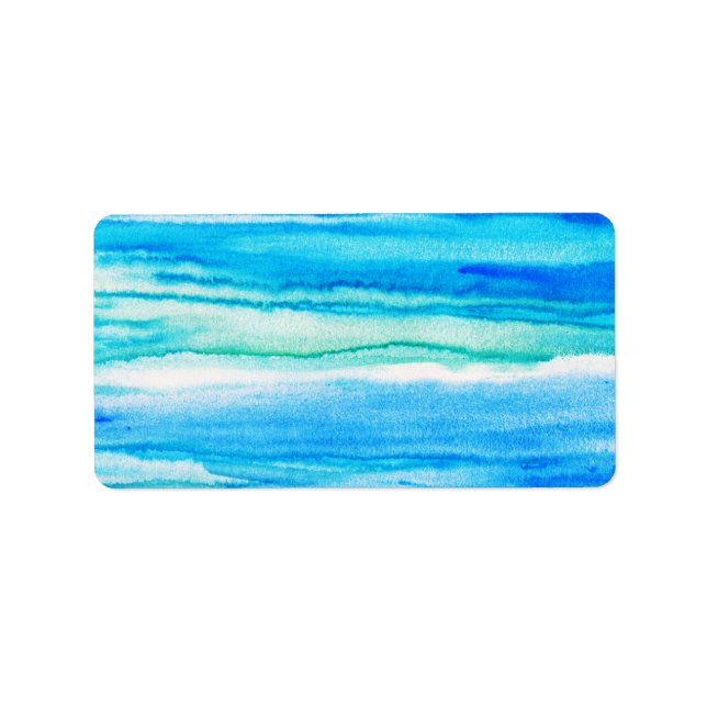 Etiqueta Aqua Waves (Frente)