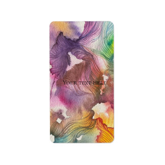 Etiqueta  Aquarela Abstrata 