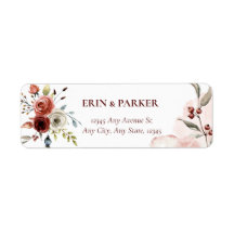 Aquarela Terracota | Floral de Outono 