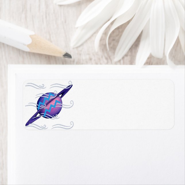 Etiqueta Aquarius Return Address Labels (Insitu)