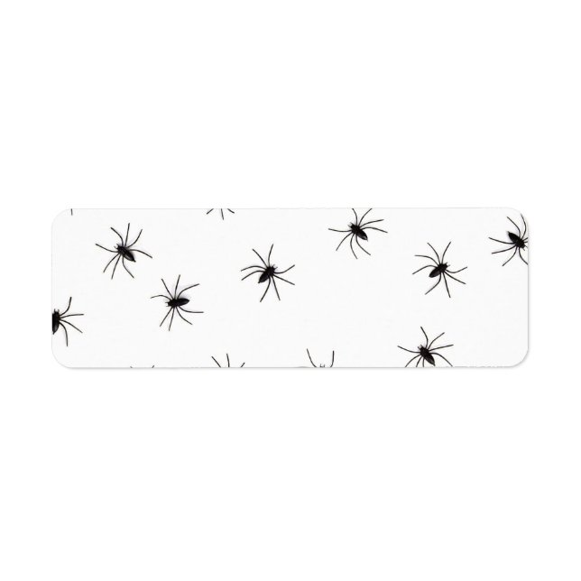 Etiqueta aranhas-bebê (Frente)