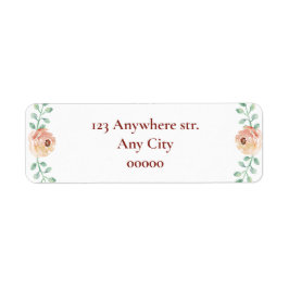 Etiqueta Arco Coquette e Chá de fraldas Florals