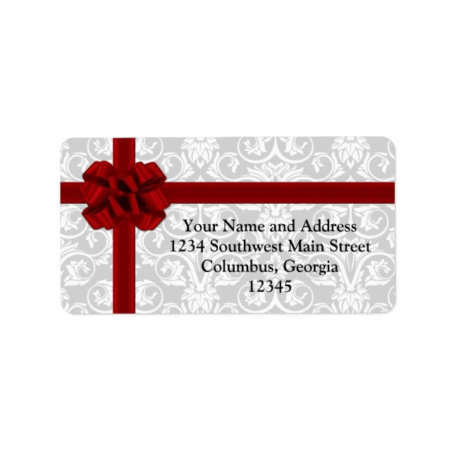 Etiqueta Arco de Apresentação da Faixa Vermelha (Frente)