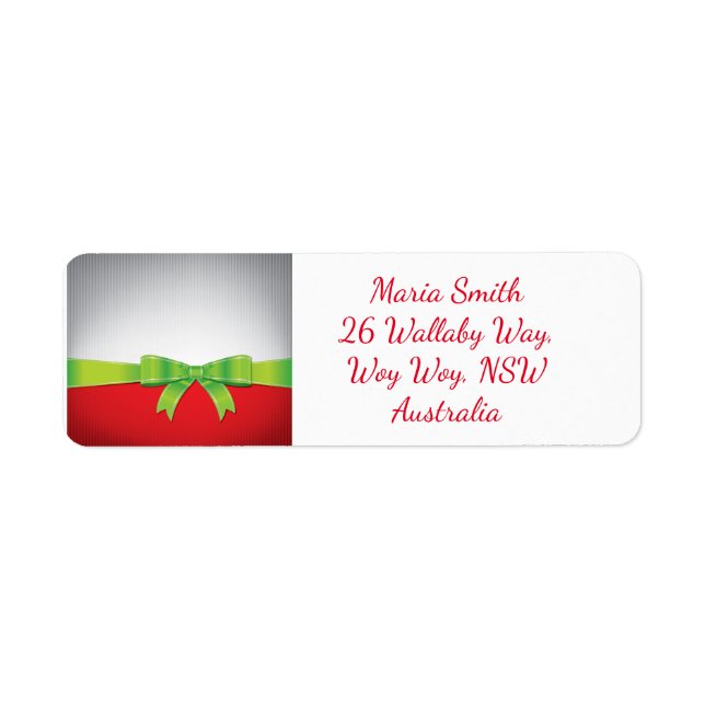 Etiqueta Arco de Natal (Frente)