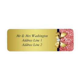 Etiqueta Arco de Ouros de Sequências de Corais de Marinho D