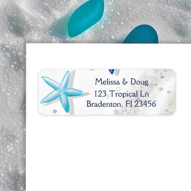 Etiqueta Areia Branca e Baiola Azul (Criador carregado)