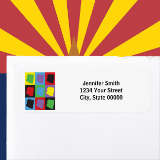 Etiqueta Arizona Art Personalizar Endereço de Retorno