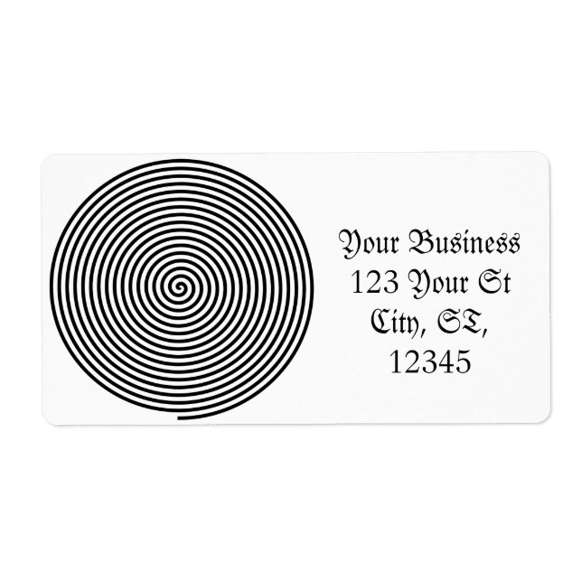 Etiqueta Arredondar Hypnosis Espiral Thunder_Cove (Frente)