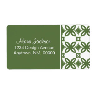 Etiqueta Art Deco Blooms Shipping Labels