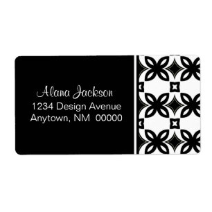 Etiqueta Art Deco Blooms Shipping Labels