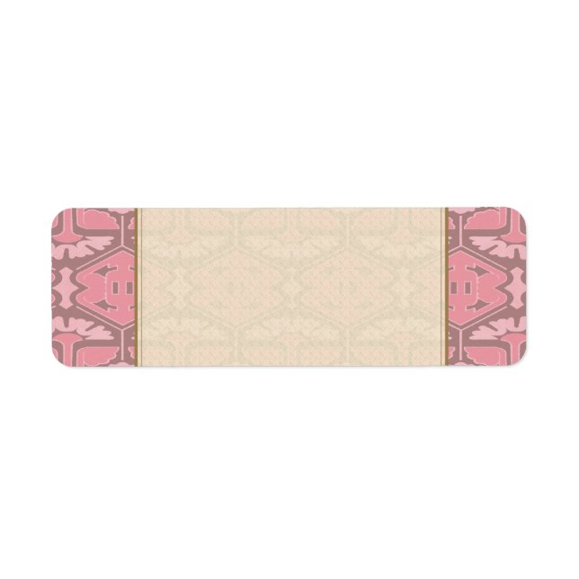 Etiqueta Art Deco Flair - Tudo a rosa (Frente)