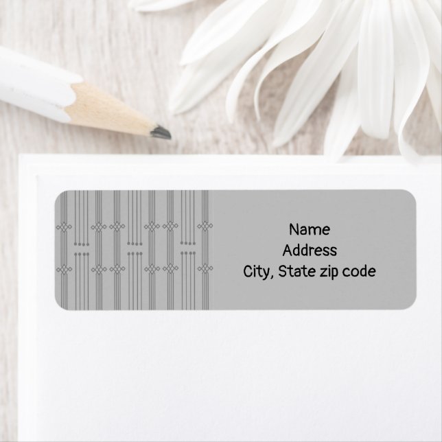 Etiqueta Art Deco Lines (Insitu)