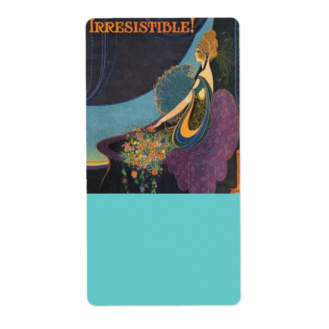 Etiqueta Art Deco Mavis Perfume Anúncio (Frente)