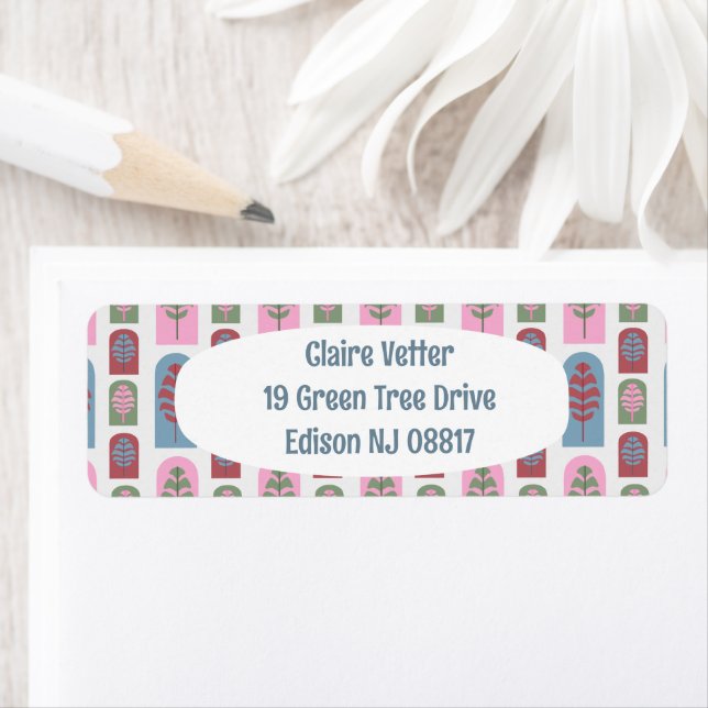 Etiqueta Art Deco Trees (Insitu)