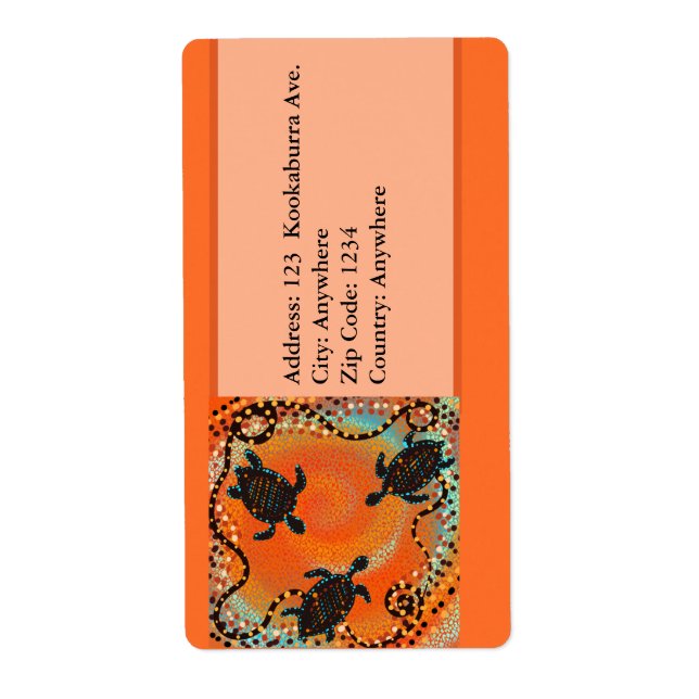 ETIQUETA ARTE AUSTRALIANA (Frente)