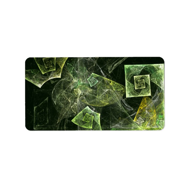 Etiqueta Arte de Abstrato de Balanceamento Rastreado (Frente)