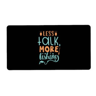 Etiqueta Arte de Pesca Menos Fala Mais Pesca