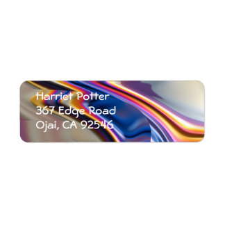 Etiqueta Arte Fractal legal, cor-de-rosa, Abstrato