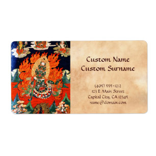 Etiqueta Arte tibetana oriental legal do tatuagem do