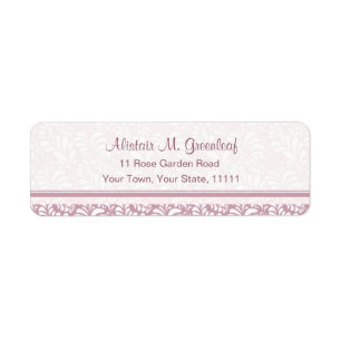Etiqueta Artes & artesanatos cor-de-rosa elegantes das