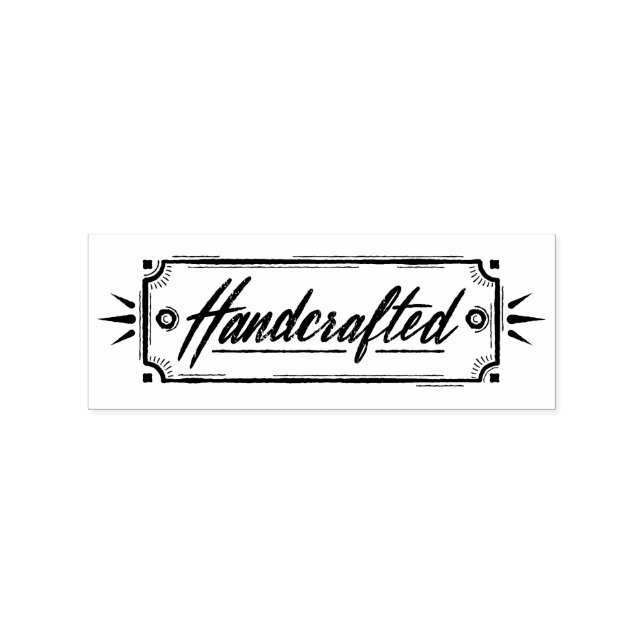 Etiqueta artesanal Carimbo de borracha (Impressão)