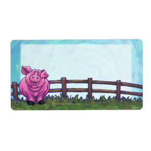 Etiqueta Artigos de papelaria do porco