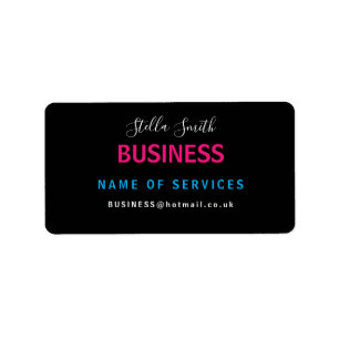 Etiqueta Artista de designer de Serviços Comerciais