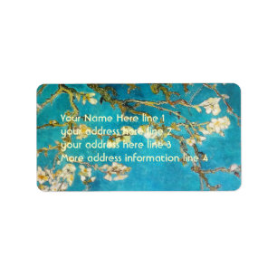 Etiqueta Árvore de amêndoa de Vincent van Gogh