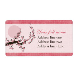 Etiqueta Árvore de cereja asiática e design para gráfico so