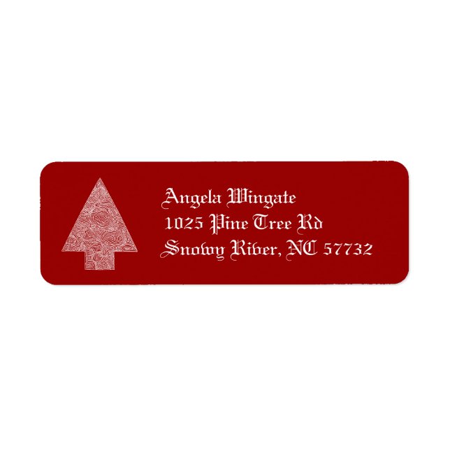 Etiqueta Árvore de Natal (Frente)