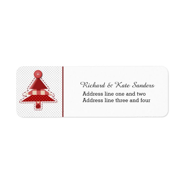 Etiqueta Árvore de Natal artesanato (Frente)