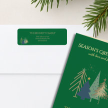 Árvore de Natal Clássica Saudações de Temporada Fo