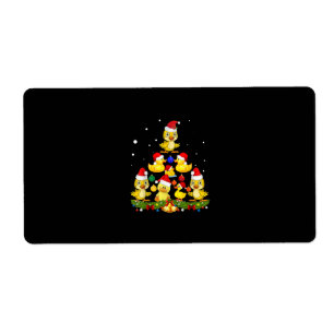 Etiqueta Árvore de Natal do Pato