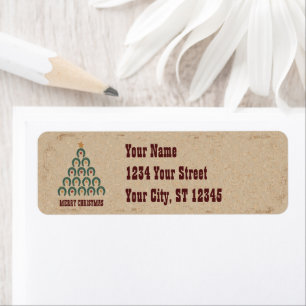 Etiqueta Árvore de Natal Rustic Horsfere