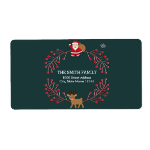 Etiqueta Árvore de Natal Vintage Branco com Brilho de Neve 