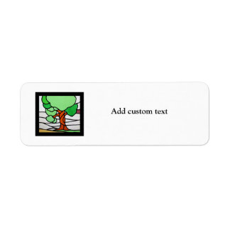 Etiqueta Árvore | Vintage Stainage Glass Circa 1920