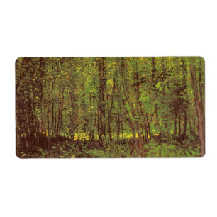 Etiqueta Árvores e Subcrescimento por Vincent van Gogh