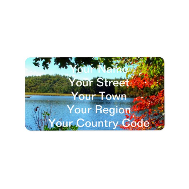 Etiqueta As estações mudam naturalmente (Frente)