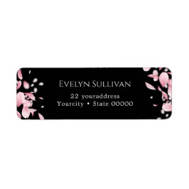 Etiqueta As pétalas que caem devolvem o rótulo do endereço