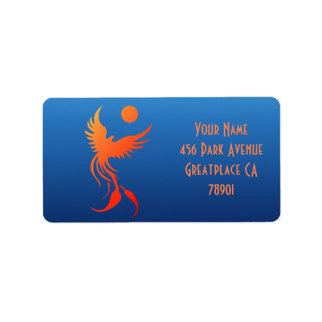 Etiqueta Ascensão Phoenix no Flames Address Lable (Frente)