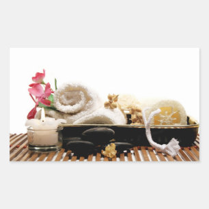 Etiqueta asiática dos termas