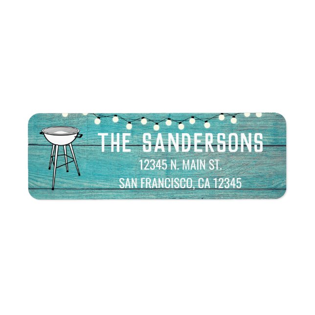 Etiqueta Associação Familiar - Barbecue CHURRASCO Anual (Frente)