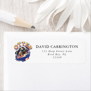 Etiqueta Astronauta Órfago de Astronauta Exterior Cadete