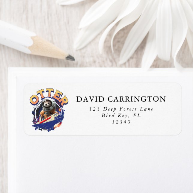 Etiqueta Astronauta Órfago de Astronauta Exterior Cadete (Insitu)