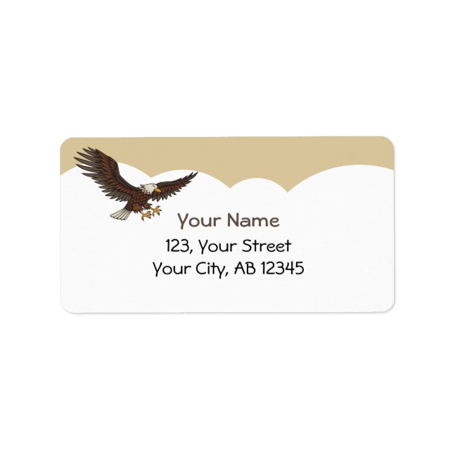 Etiqueta Atacando Águia (Frente)