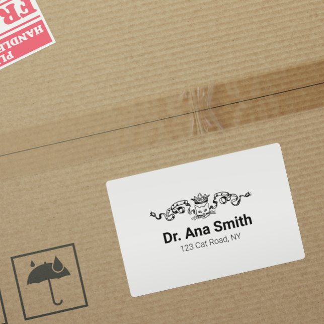 Etiqueta Atividade de medicina veterinária de gatos ilustra (Criador carregado)